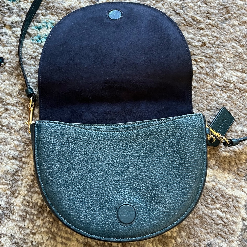 Teal Coach Crossbody Purse - Picture 3 of 5